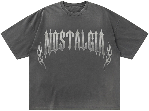 Charcoal Y2K star tee